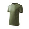 Tričko dětské Basic 138- khaki (Velikost 158 cm/12 let)