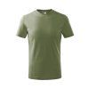 Tričko dětské Basic 138- světlá khaki (Velikost 158 cm/12 let)