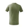 Tričko dětské Basic 138- světlá khaki (Velikost 158 cm/12 let)
