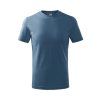 Tričko dětské Basic 138- denim (Velikost 110 cm/4 roky)