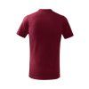 Tričko dětské Basic 138- garnet (Velikost 158 cm/12 let)