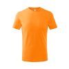 Tričko dětské Basic 138- tangerine orange (Velikost 158 cm/12 let)