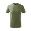 Tričko dětské Basic Free F38- khaki (Velikost 158 cm/12 let)