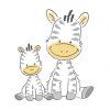 detska vanicka zebra 100 cm seda