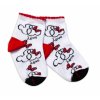 Baby Nellys Bavlněné ponožky Minnie Love - bílé