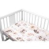 6-ti dílná výhod. sada s dárkem pro miminko Baby Nellys, 120x90 Zvířátka na mráčku, béžová (Velikost povlečení 120x90)