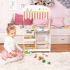 eco toys drevena kuchynka s prislusenstvim 101 x 60 x 27 cm bila