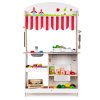 eco toys drevena kuchynka s prislusenstvim 101 x 60 x 27 cm bila