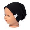 Čepice s nákrčníkem bavlna, Little Bear, Baby Nellys, černá (Velikost 86/92 (18-24m))