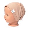 Čepice s nákrčníkem bavlna, Little Bear, Baby Nellys, béžová (Velikost 86/92 (18-24m))