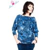 Be MaaMaa Těhotenské stylové triko, halenka s JEANS vzorem (Velikost oblečení L/XL)