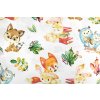 Mantinel s povlečením Premium, 3D sada, Cute Animals - bílá, 120x90 cm (Velikost povlečení 120x90, Rozměry polštáře 40 x 60, Rozměry přikrývky 120 x 90)