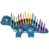edukacni hracka puzzle s cisly dinosaurus modry