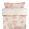 povleceni do postylky kocarku 2d sada bavlna leafs lullaby planet ecru ruzova