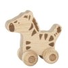 goki edukacni drevena zebra na koleckach