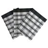 735 3 kuchynske uterky 3ks tradicni karo cerne dadka vracov