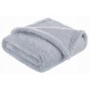 jemna fleecova decka 80 x 100 cm seda