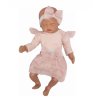 Z&Z 3-dílná soupravička body, tylová suknička a čelenka, růžová (Velikost 56 (1-2m))