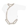 Bavlněná souprava pro miminko do porodnice 5D, Made with love, tm. béžová (Velikost 50 (0-1m))