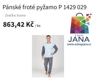 Pánské froté pyžamo - 863,42Kč https://www.eshopjana.cz/panske-frote-pyzamo-p-1429-029-3/ #ponozky #povleceni #rucnik...