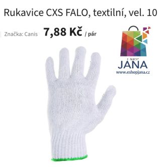 Rukavice CXS FALO, textilní - 7,88Kč https://www.eshopjana.cz/rukavice-cxs-falo--textilni--vel--10-2/ #ponozky #povleceni...