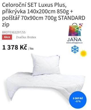 Celoroční SET Luxus Plus - 1378.-Kč...