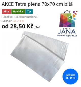 Tetra plena 70x70 cm bílá - 28,50Kč https://www.eshopjana.cz/tetra-plena-70x70-cm-bila/ @eshopjana Eshop Apartmany...