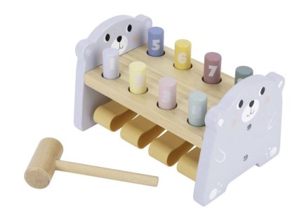 Drevena zatloukacka medvidek ELIS DESIGN