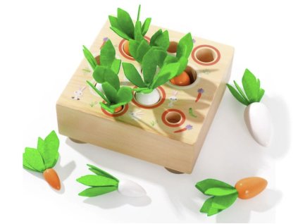 Drevena vkladacka hra Mrkvicky ELIS DESIGN