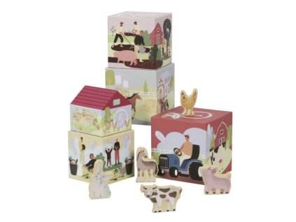 Kostky pro deti stohovaci Farma ELIS DESIGN
