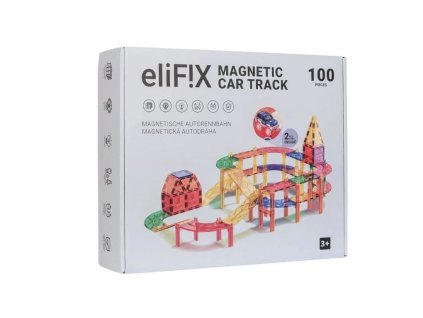 Magneticka stavebnice EliFix fresh autodraha 100ks ELIS DESIGN