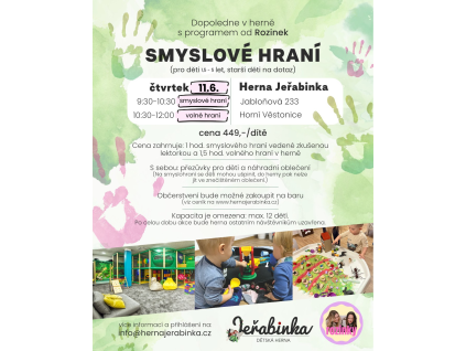 Smyslové hraní + hernička 11.6.2026