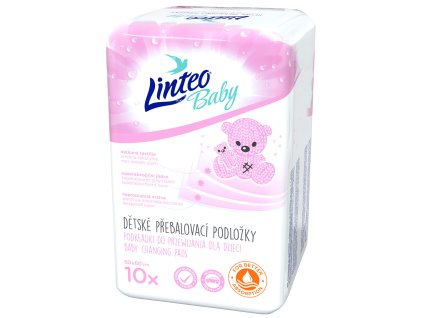 7107 Linteo Baby přebal podložky 10ks (růžový design) M