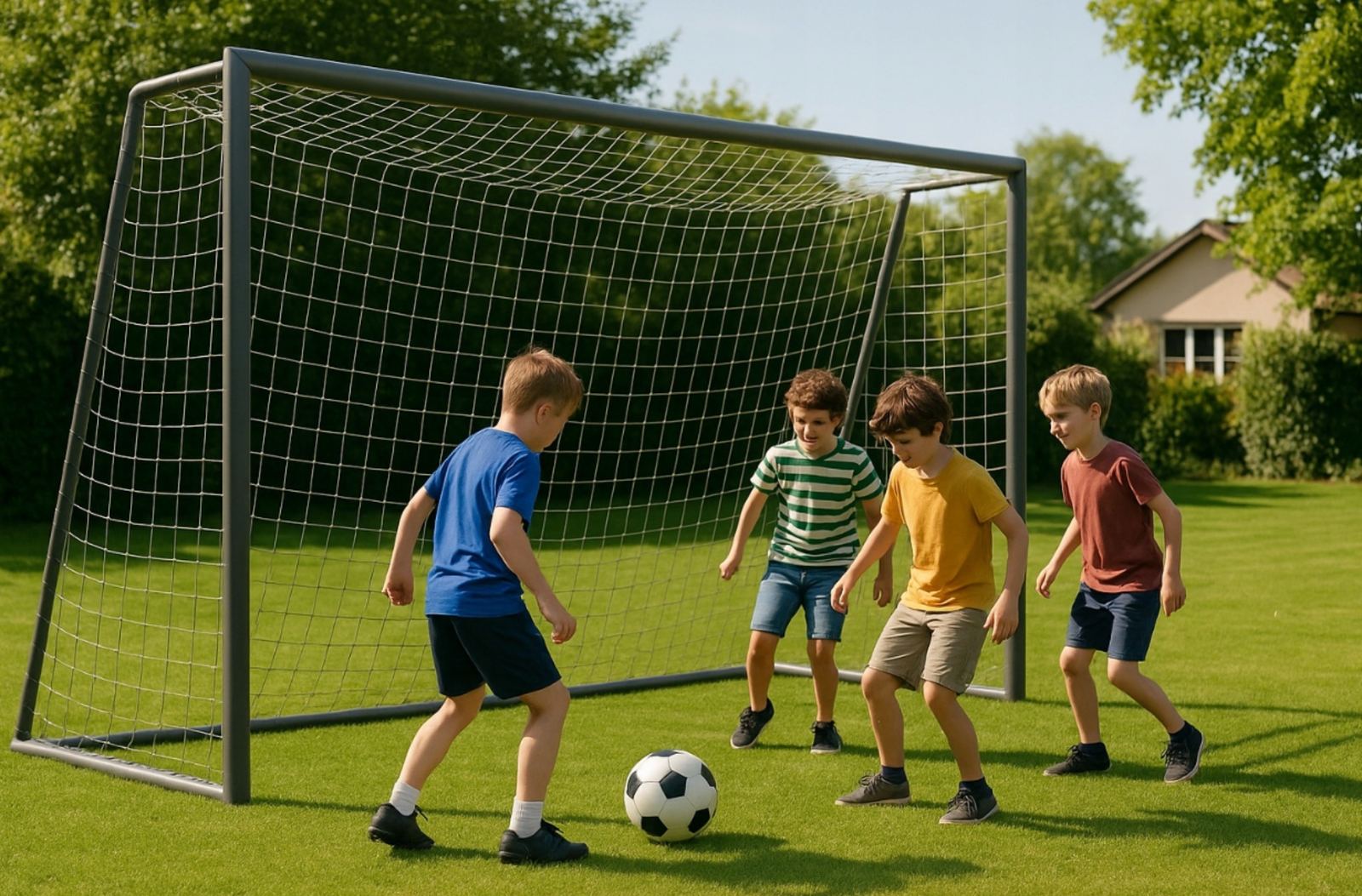 Kovová fotbalová branka 360x200 cm