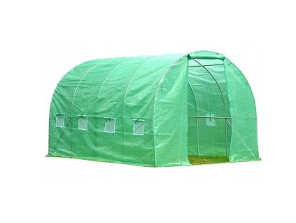 Fóliový tunelový skleník – 2 vstupy, ocelový rám, UV plachta 3×4,5 m