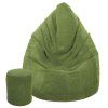 Sedací vak MAXI COMFORT Plyš 125x95 cm s podnožkou
