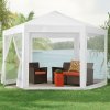 15259 5 komercni zahradni pavilonovy stan 2x2x2 m s moskytierou bily multigarden