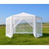 15259 6 komercni zahradni pavilonovy stan 2x2x2 m s moskytierou bily multigarden