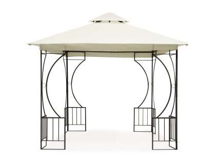 15118 zahradni pavilonovy stan lux altan 3x3 m s moskytierou a pevnymi stenami multigarden