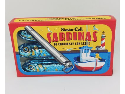 Čokoládové sardinky v krabičce