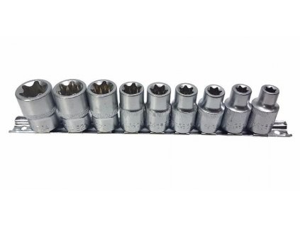 Klíče - hlavice nástrčné vnitřní torx, 1/2" 9ks M66421