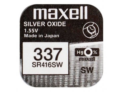 Baterie Maxell 337(SR416SW) 1ks