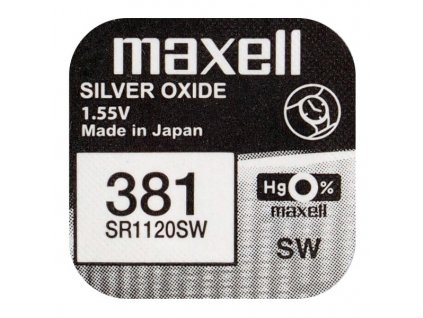 Baterie Maxell 381/391(SR1120SW) 1ks