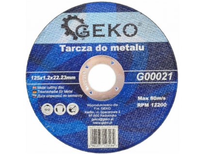 Řezný kotouč na ocel 125x1.2mm G00021