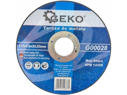 Řezný kotouč na ocel 115x1.0mm G00028