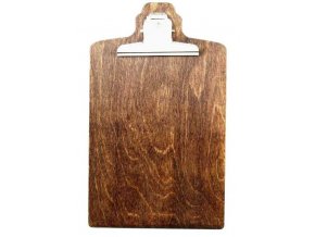 Dřevěná deska s klipem design
