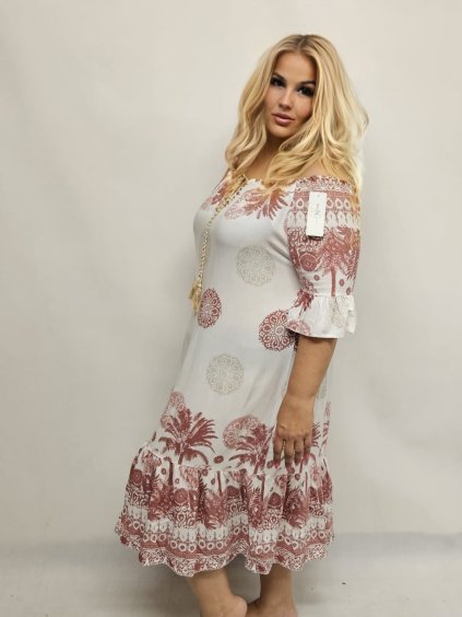 Šaty vzorované delší model 2