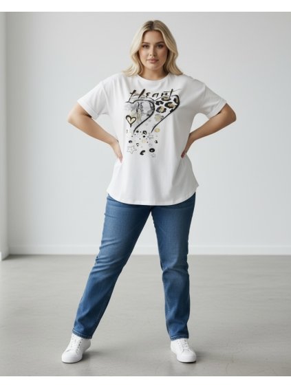 Luxusní triko s potiskem Heart