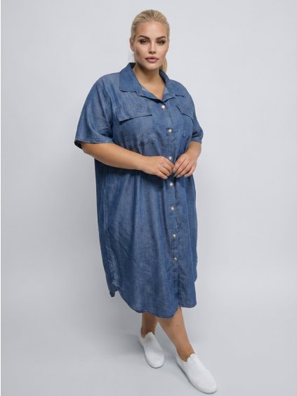 Šaty jeansové odlehčené Blanka