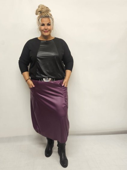 Sukně koženého vzhledu